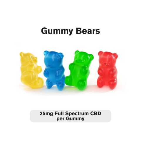 Full Spectrum CBD Gummies - 25mg - Gummy Bears - Fresh - Thumbnail 2