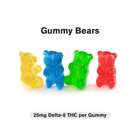 Delta 8 Gummies - 25mg - Gummy Bears - Fresh - Thumbnail 2