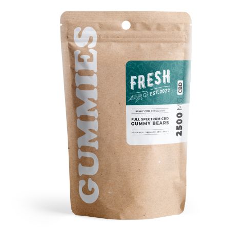Full Spectrum CBD Gummies - 50mg - Gummy Bears - Fresh - Thumbnail 4