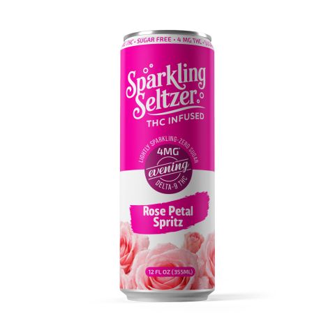 Delta 9 Rose Petal Spritz THC Seltzer - 4mg - Fresh - Thumbnail 2