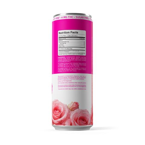 Delta 9 Rose Petal Spritz THC Seltzer - 4mg - Fresh - Thumbnail 7