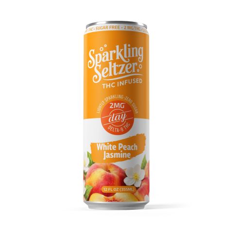 Delta 9 White Peach Jasmine THC Seltzer - 2mg - Fresh - Thumbnail 2