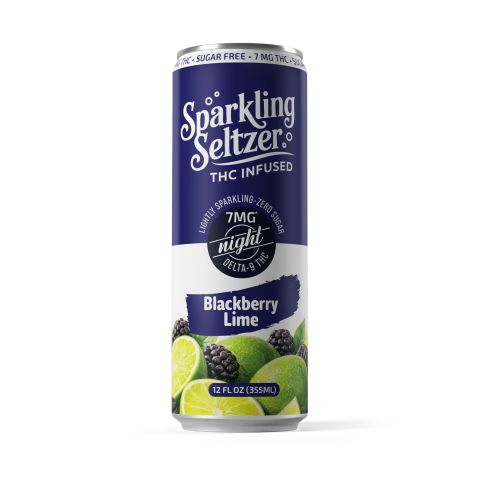 Delta 9 Blackberry Lime THC Seltzer - 7mg - Fresh - Thumbnail 2