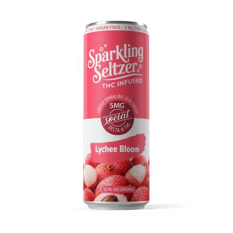 Delta 9 Lychee Bloom THC Seltzer - 5mg - Fresh - Thumbnail 2