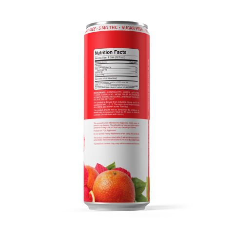 Delta 9 Blood Orange Hibiscus THC Seltzer - 5mg - Fresh - Thumbnail 7
