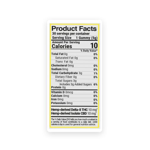 D8 & CBD Isolate Gummies - 20mg - Original - Chill Plus - Thumbnail 9