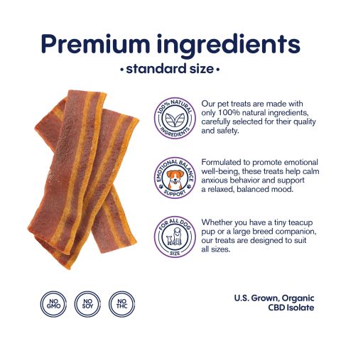 Wavy Bacon & Cheese Bites - CBD Pet Treats For Dogs - 1,000mg - MediPets - Thumbnail 4