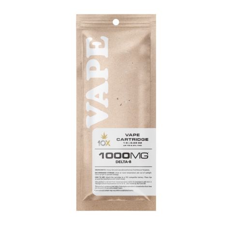 D8 Vape Cart - 1000mg - Strawberry Cough - Sativa - 1ml - 10X - Thumbnail 3