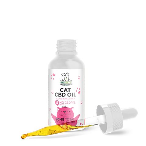 CBD Pet Oils For Cats - 90mg - MediPets - Thumbnail 3