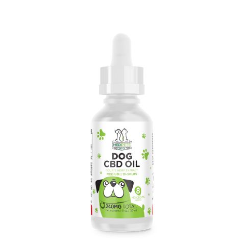 CBD Pet Oils For Medium Dogs - 240mg - MediPets - Thumbnail 2