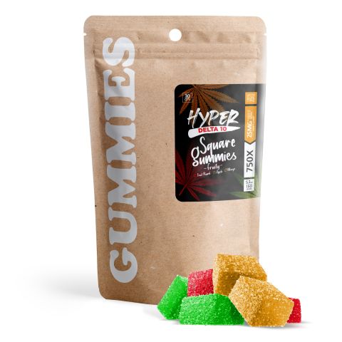 D10, D8 Gummies - 25mg - Fruity Mix - Hyper - Thumbnail 2
