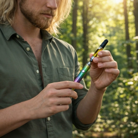 D8 Vape Cart - 1000mg - Grape Ape - Indica - 1ml - Chill Plus - Video Thumbnail 1