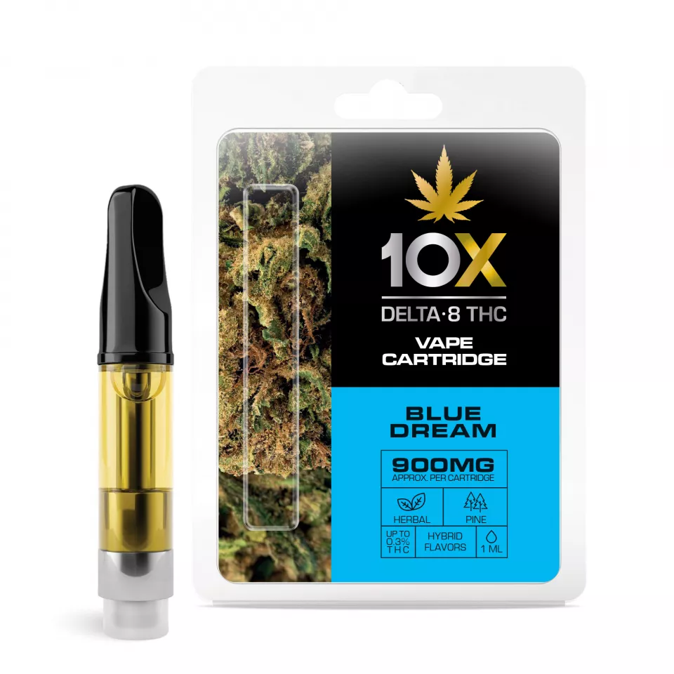 Haringen tijger Rechthoek Blue Dream Cartridge - Delta 8 THC - 10X