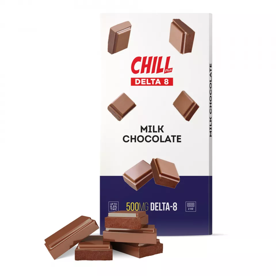 Delta 8 THC Milk Chocolate Bar - 500mg