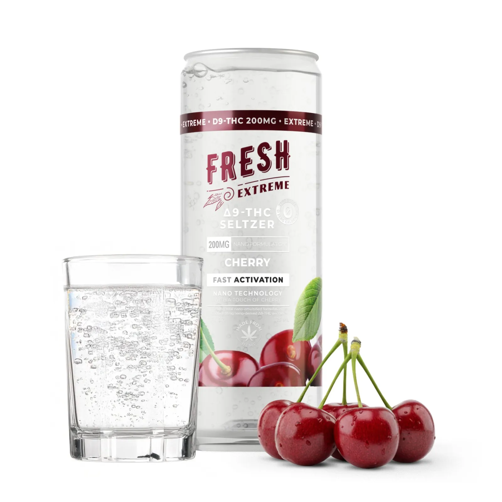 d9 vape juice Nano Cherry THC Seltzer - 200mg Flavours:Blue Raz 1G Cartridges Airbar Box - Disposable