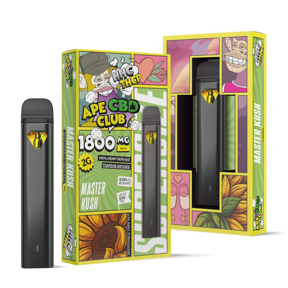 Master Kush Vape Pen HHC, THCP Ape CBD Club