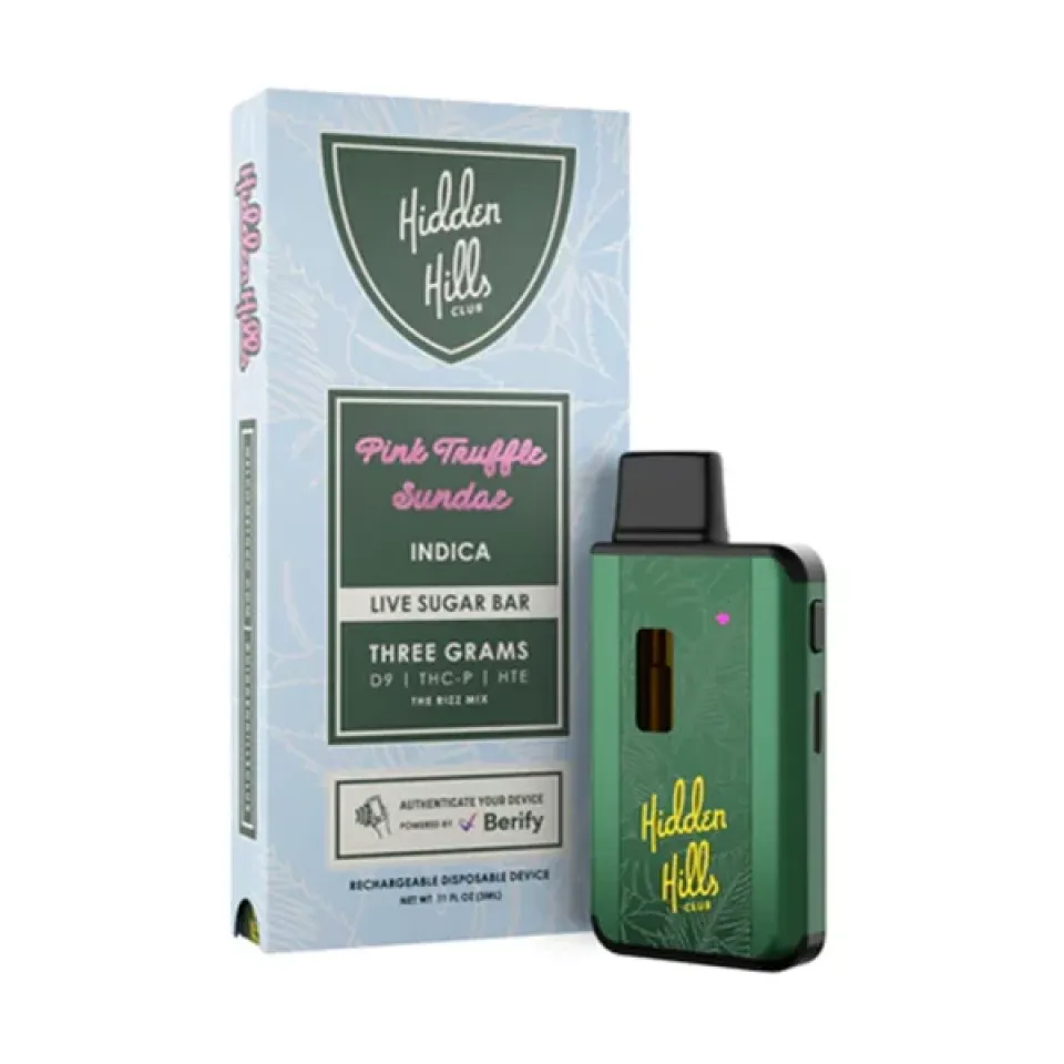 D9, THCP, HTE Live Sugar Bar - Pink Truffle Sundae - Indica - 3g