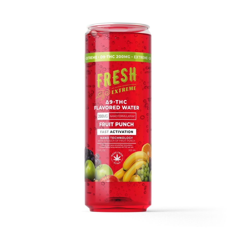 D9 Nano Fruit Punch THC Water - 200mg - Fresh D9 Nano Fruit Punch THC Water - 200mg - Fresh