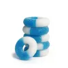 Delta 8 Gummies - 100mg - Sour Blue Raspberry Rings - Chill Extreme