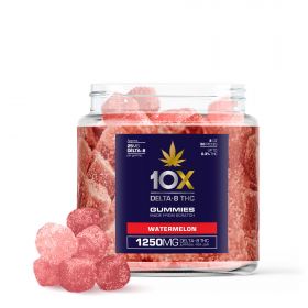 10X Delta-8 THC Gummies - Watermelon - 1250MG