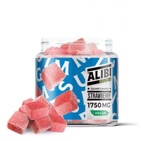 Alibi Delta-8 THC Square Gummies - Strawberry - 1750MG