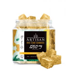 Artisan HHC THC Cube Gummies - Pineapple - 1250MG