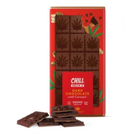 Chill Plus Delta-8 THC Premium Belgium Dark Chocolate With Caramel - 500MG