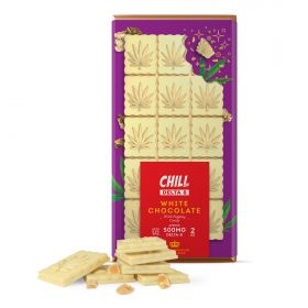 Chill Plus Delta-8 THC Premium Belgium White Chocolate With Popping Candy - 500MG