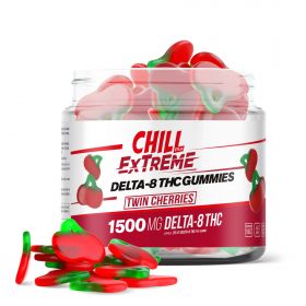 Chill Plus Extreme Delta-8 THC Gummies - Twin Cherries - 1500MG