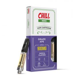 Chill Plus HHC THC Vape Cartridge - Grape Ape - 900MG