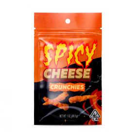 Delta-8 THC Snacks Spicy Cheese Crunchies - 250MG