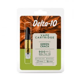 Green Crack Cartridge - Delta 10  - 900mg - Buzz