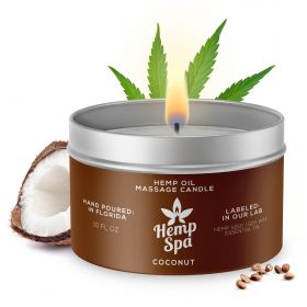 Hemp Spa Hemp Oil Massage Candle - Coconut