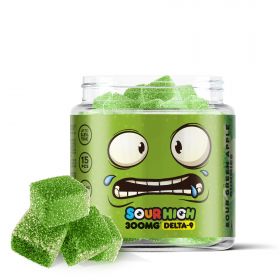 Sour Green Apple Gummies - Delta 9  - 300mg - Sour High