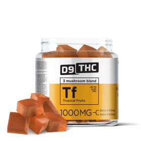 Tropical Fruit Gummies - Delta 9  - 1000mg - D9 THC