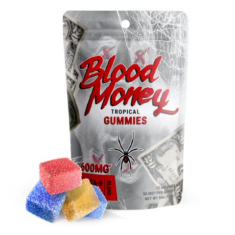 Blood Money Tropical Gummies - Delta 9, HHC Blend - 600MG - Pure Blanco  - 1
