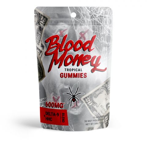 Blood Money Tropical Gummies - Delta 9, HHC Blend - 600MG - Pure Blanco  - 3