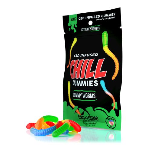Chill Gummies - CBD Infused Gummy Worms - 150mg - 1