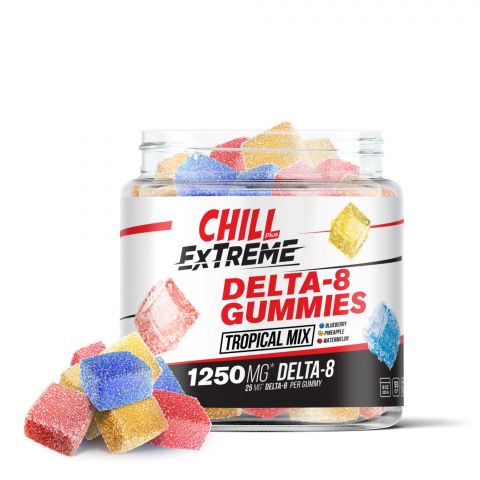 Chill Plus Delta-8 Extreme Tropical Mix Gummies - 1250X - 1