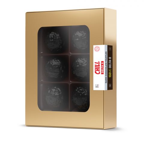 Chill Plus Delta-8 - Dark Chocolate Truffles - 150mg - Thumbnail 2