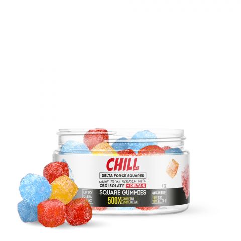 Chill Plus Delta-8 Square Gummies - 500X - 1