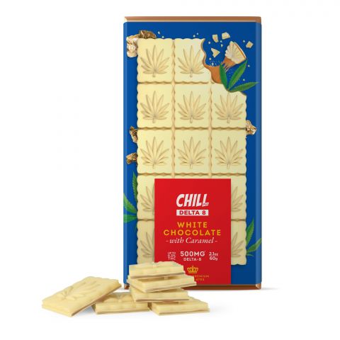 Chill Plus Delta-8 THC Premium Belgium White Chocolate With Caramel - 500MG - 1