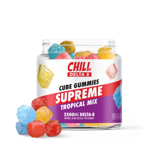 Chill Plus Delta-8 THC Supreme Gummies - Tropical Mix - 2500MG - 1