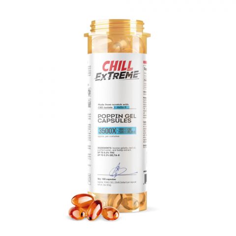 Chill Plus Extreme CBD Delta-8 THC Poppin Gel Capsules - 3500X - 1