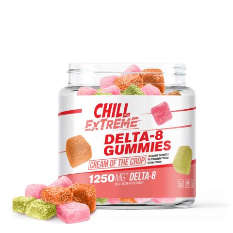 Chill Plus Extreme Delta-8 THC Gummies - Cream of the Crop - 1250MG - 1