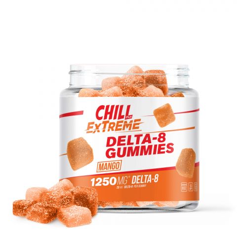 Chill Plus Extreme Delta-8 THC Gummies - Mango - 1250MG - 1