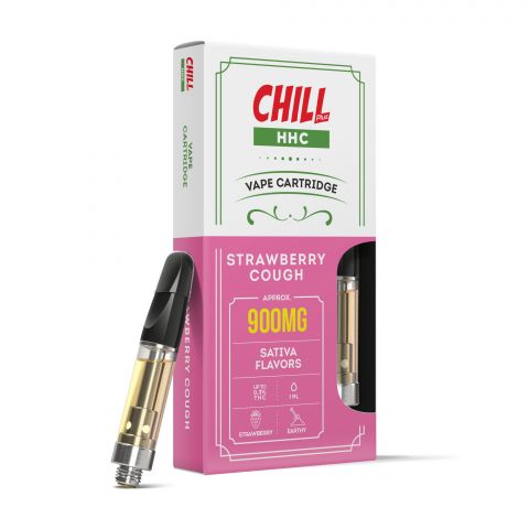 Chill Plus HHC THC Vape Cartridge - Strawberry Cough - 900MG - 1