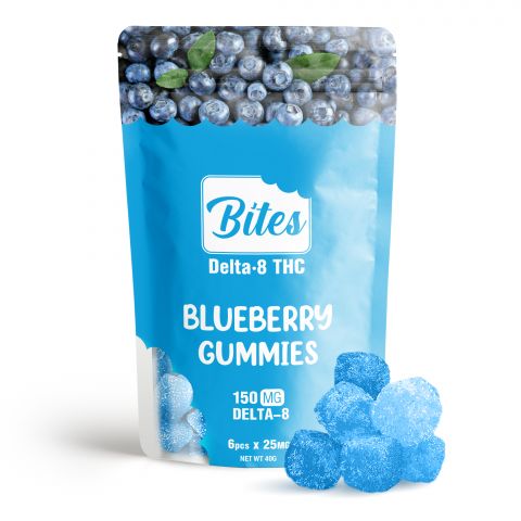 Bites Delta 8 Gummy - Blueberry - 150mg - 1