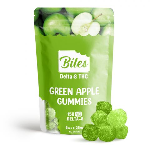 Bites Delta 8 Gummy - Green Apple - 150mg - 1