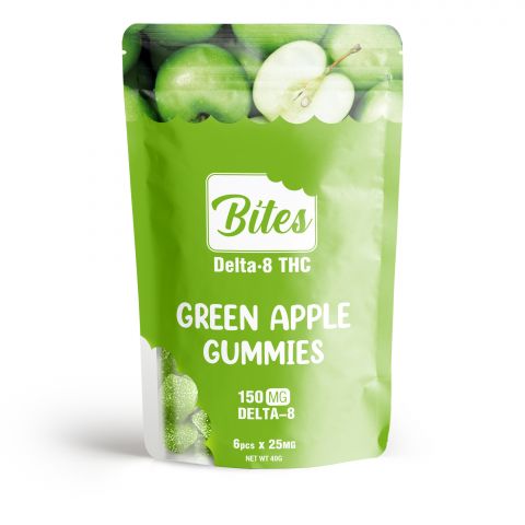 Bites Delta 8 Gummy - Green Apple - 150mg - 2